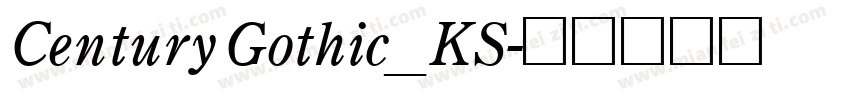 Century Gothic_KS字体转换